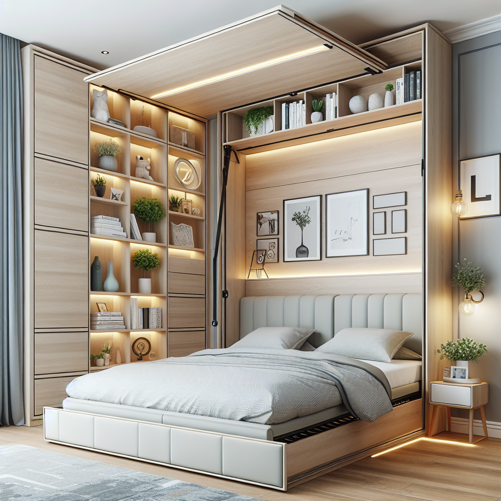 Canapés abatibles: la solución perfecta para un dormitorio ordenado y con estilo.