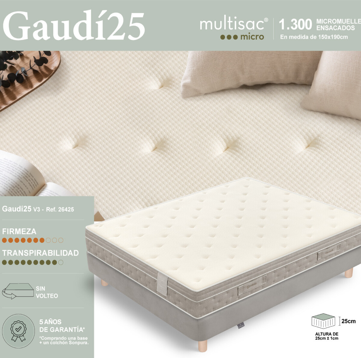 COLCHÓN GAUDÍ25