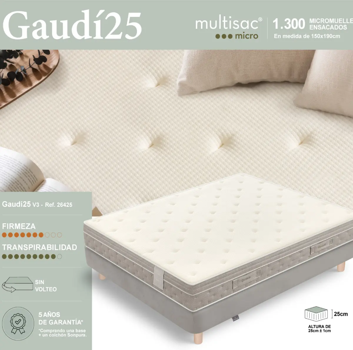 COLCHÓN GAUDÍ25