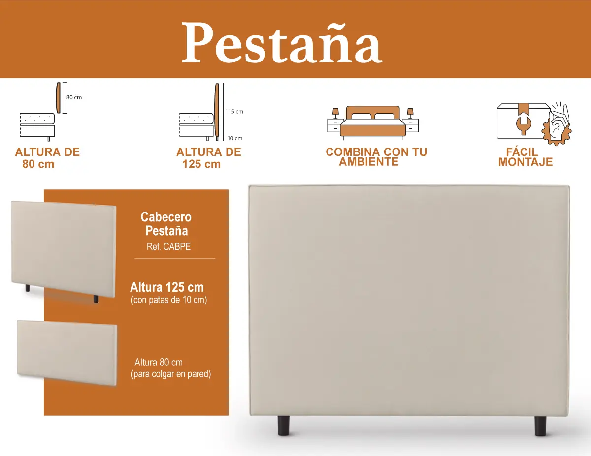 CABEZAL PESTAÑA